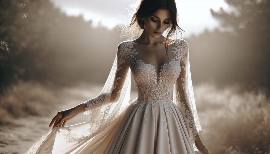 A Line Wedding Dresses with Sleeves: Elegant Style Guide
