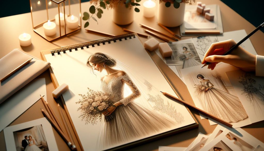 How to draw a bride – Wedding Sketch Art Ideas