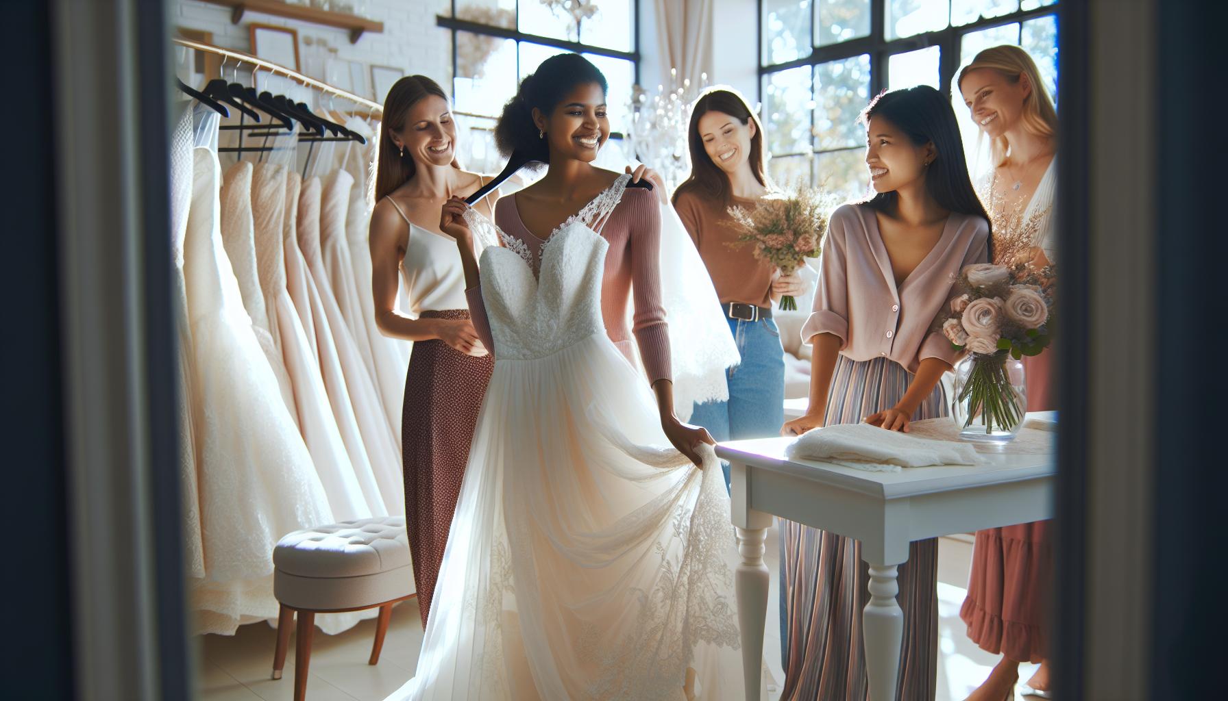 How To Help A Bride Pick Her Dress: Shopping Support Guide 2 Tips for Choosing the Right Bridal Shop