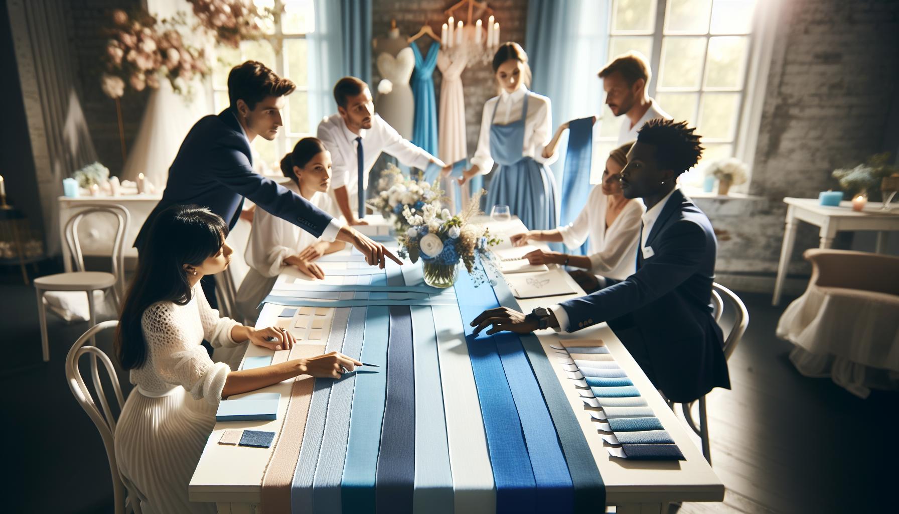 What colour is Emily in Corpse Bride - Blue Wedding Color Palette 3 Choosing Shades of Blue for Wedding Decor