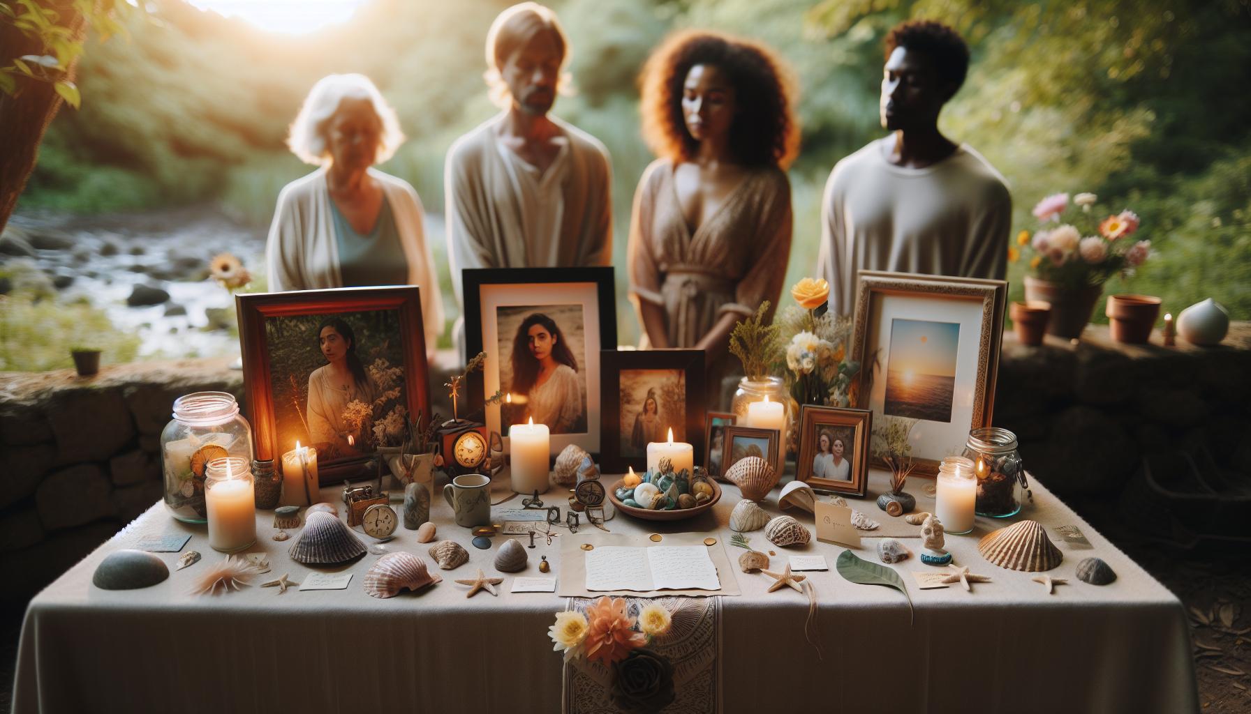 Unique Ideas for a Memorial Table or Display