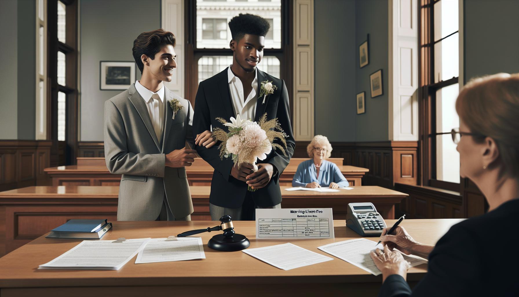 Basic Fees for a Courthouse Wedding