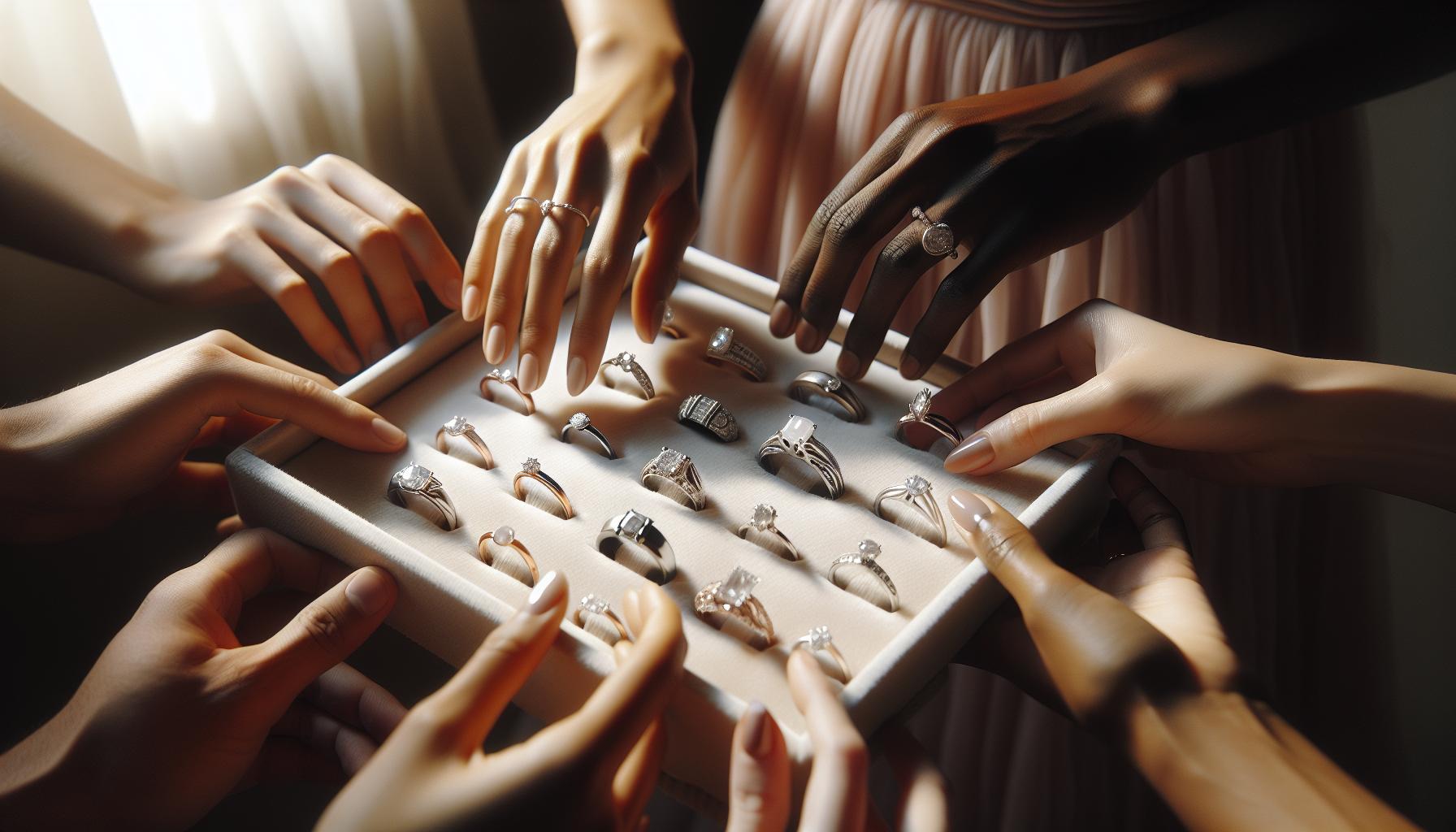 How to Wear Wedding Band and Engagement Ring Together 2 Choosing the Right Wedding Band and Engagement Ring Styles