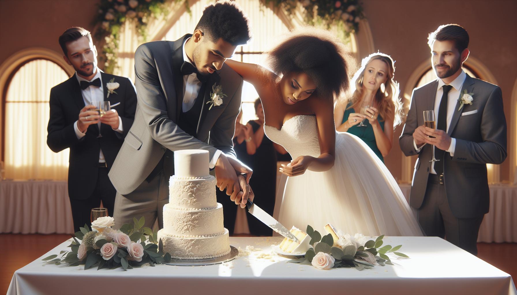 Common Mistakes When Cutting a Wedding Cake