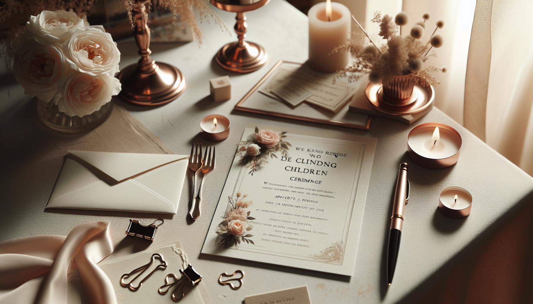 How to Politely Communicate 'No Kids' at Your Wedding