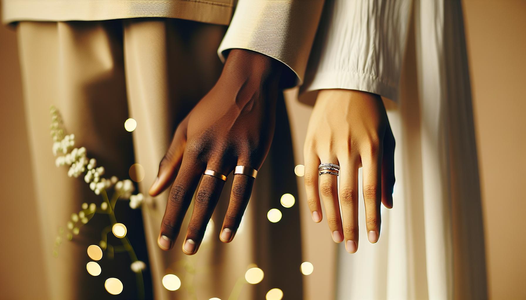 How to Wear Wedding Band and Engagement Ring Together 1 How to Wear Wedding Band and Engagement Ring Together