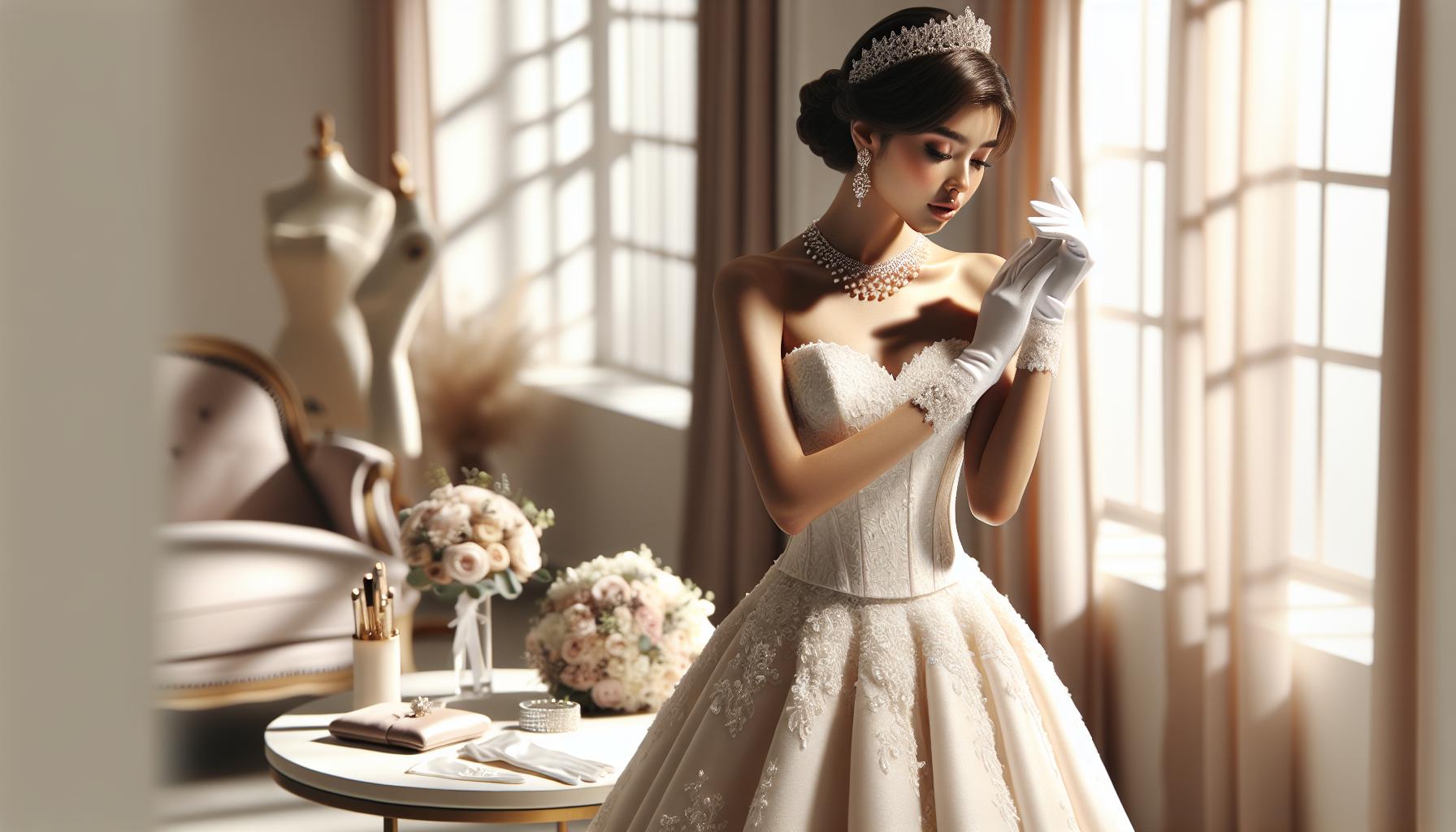 Accessorizing Your A-Line Wedding Gown with Style