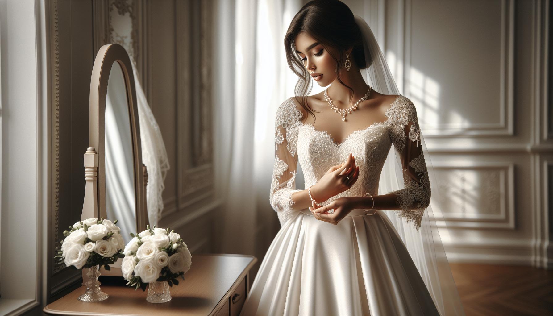 Accessorizing A-Line Wedding Dresses with Sleeves