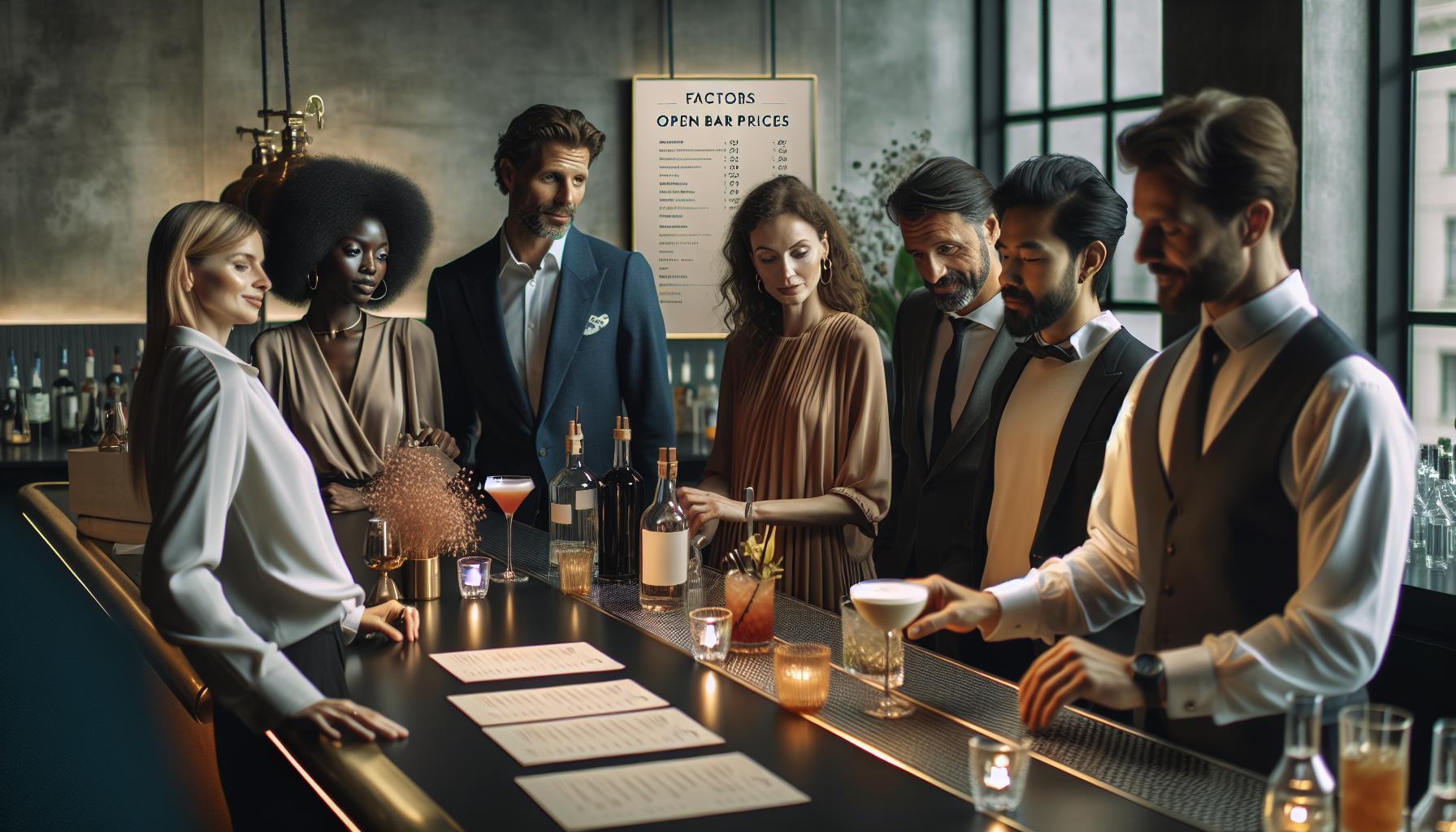 How Much is an Open Bar at a Wedding: Budget Planning 2 Factors Influencing Open Bar Prices