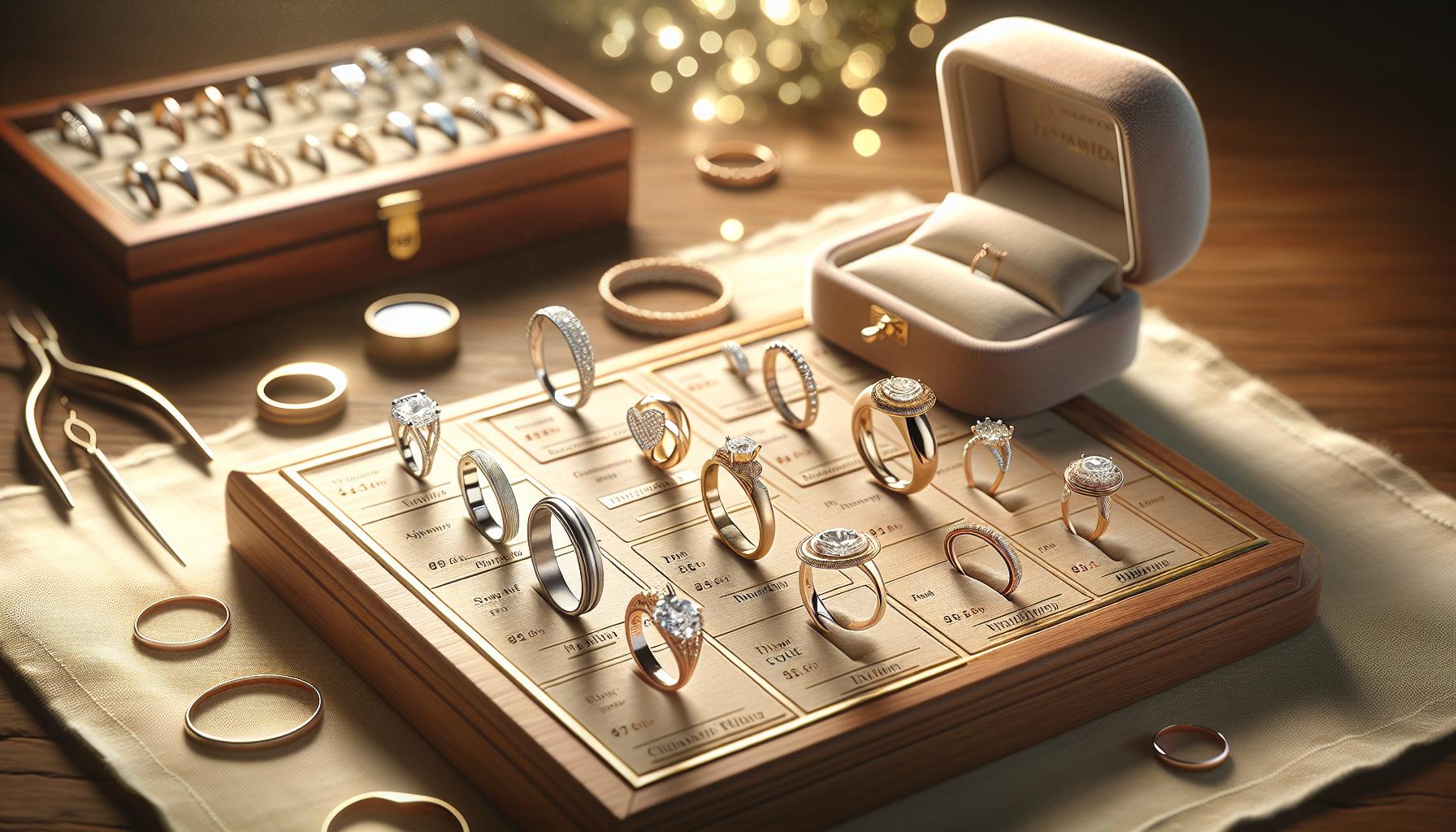 Types of Wedding Rings and Their Costs