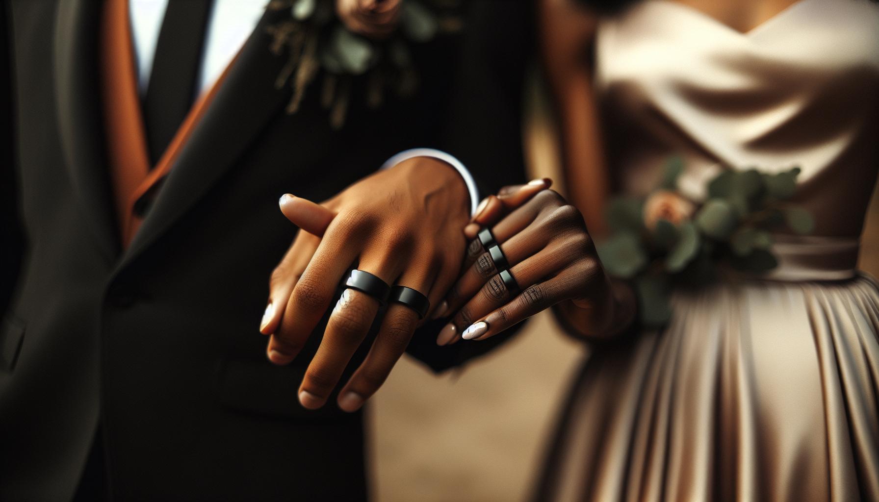 The Symbolism of Black Wedding Bands in Marriage